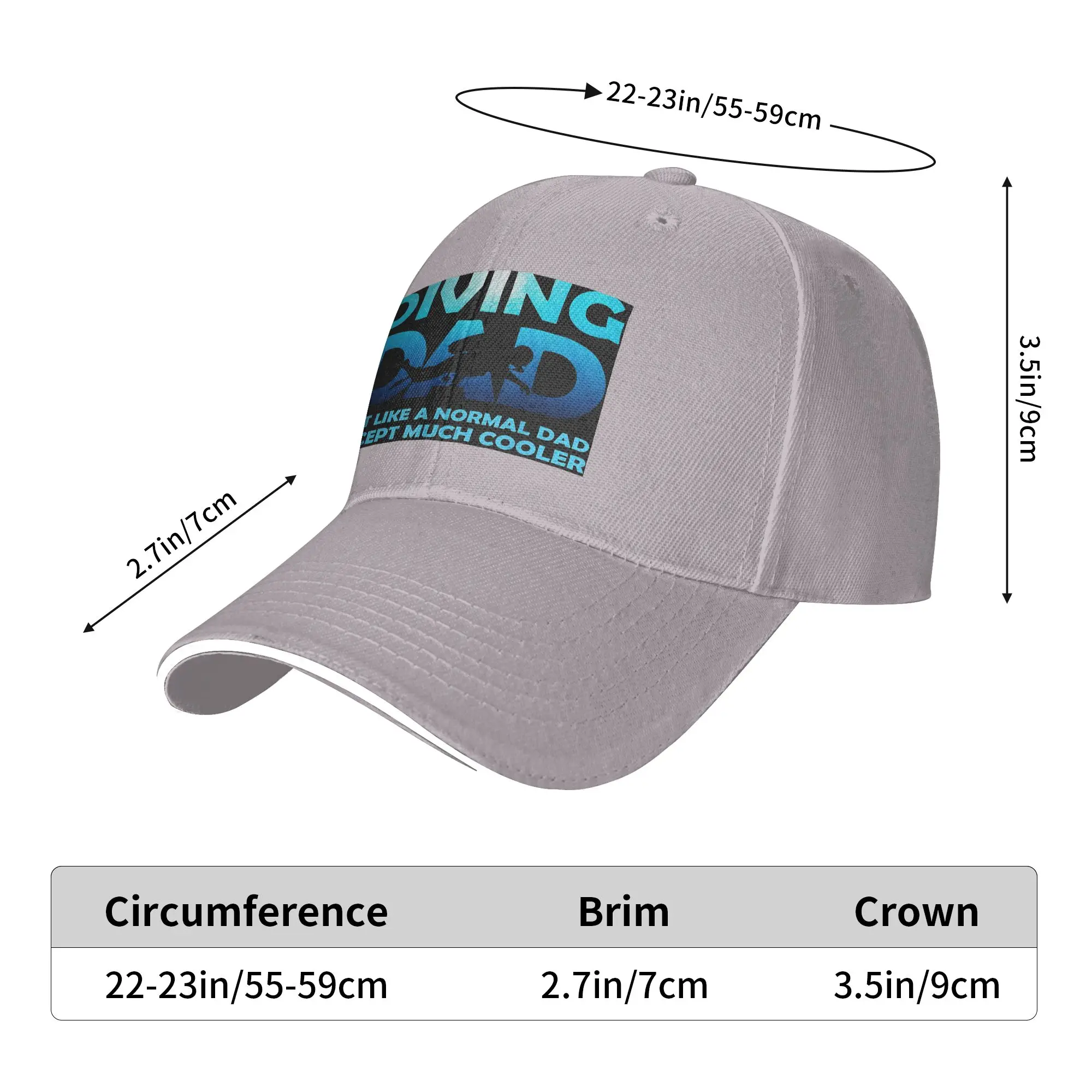 Scuba Dive Flag Bubble Diving Diver Cap Casual Baseball Caps Adjustable Hat Hip Hop Summer Unisex Baseball Hats Customizable