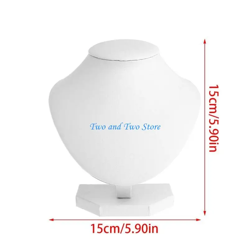 HX6F Necklaces Display Mannequin Stand Jewelry Bust Stand Display Holder