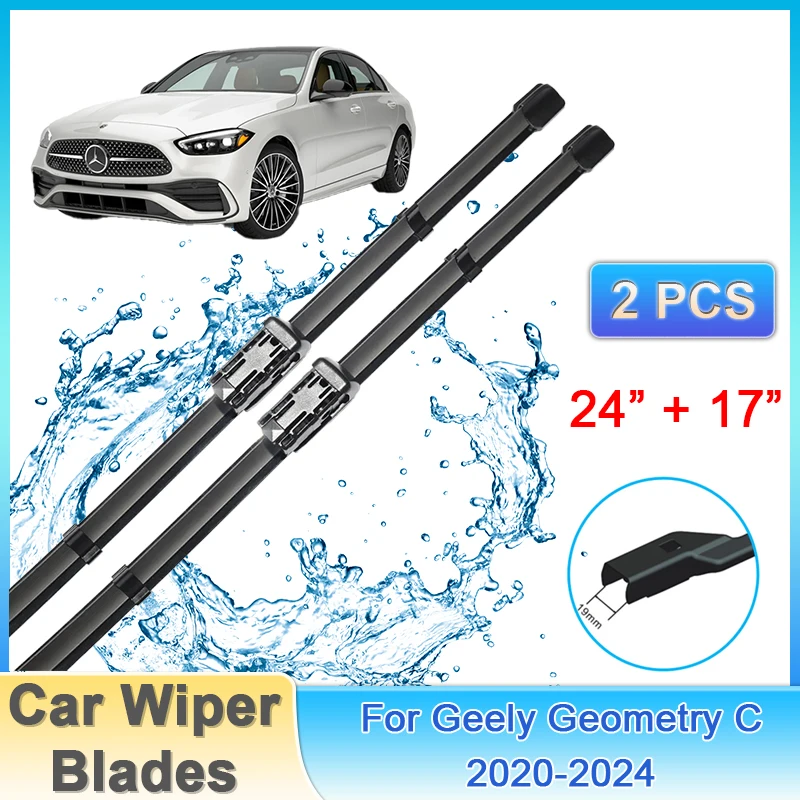 

Car Front Rear Windshield Wipers For Geely Geometry C 2020 2021 2022 2023 2024 Windows Replacement Cleaning Window Accessories