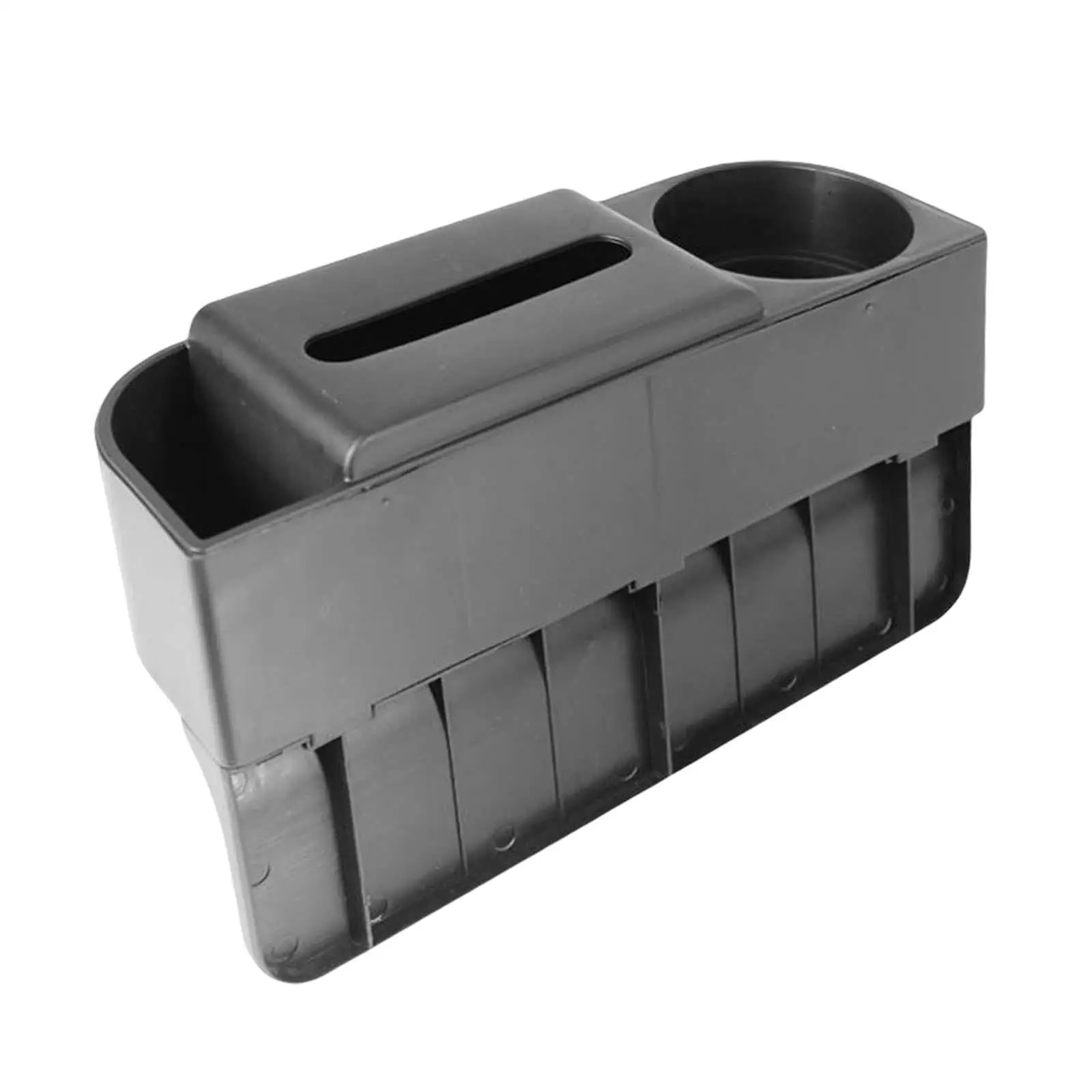 Seat Organizer Storage Box with Cup Holder Tissue Box Strong Impact Resistance