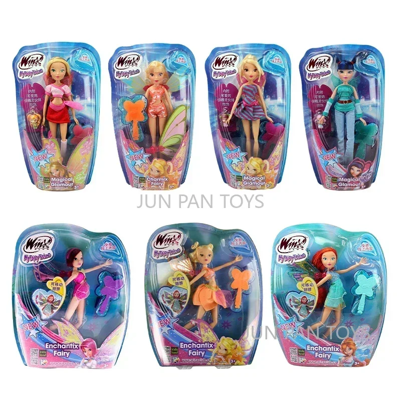 Winx Club My Fairy Friend Enchantix Fairy Magical Glamour Charmix Fairy Tecna Bloom Stella Musa Classic Girl Doll Toy Figure 1pc