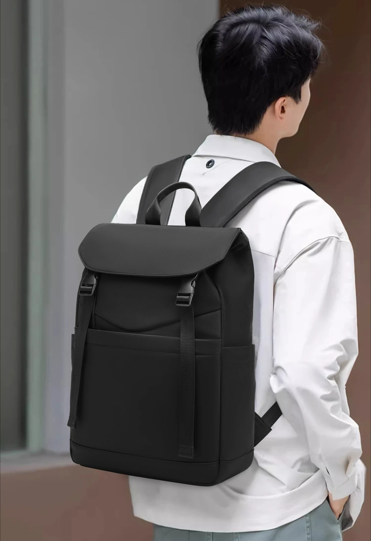 Mochila masculina de grande capacidade para computador, 16 espaços, casual, viagem, leve, estudante, bolsa de ombro, sistema de conforto