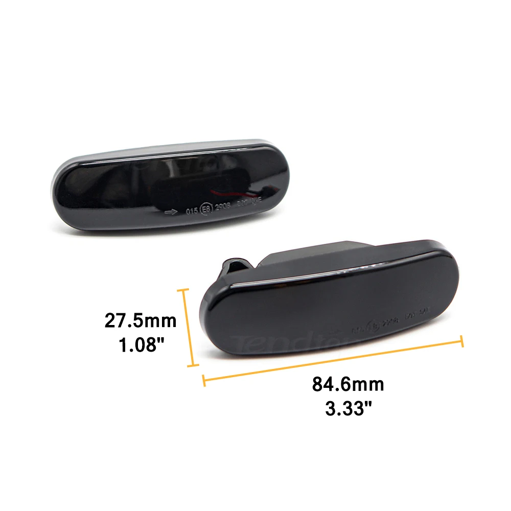 2pieces Dynamic Car LED Front Side Marker Light Turn Signal Lamp For Fiat Panda Abarth Grande Punto 199 Doblo Fiorino 3 Idea 350