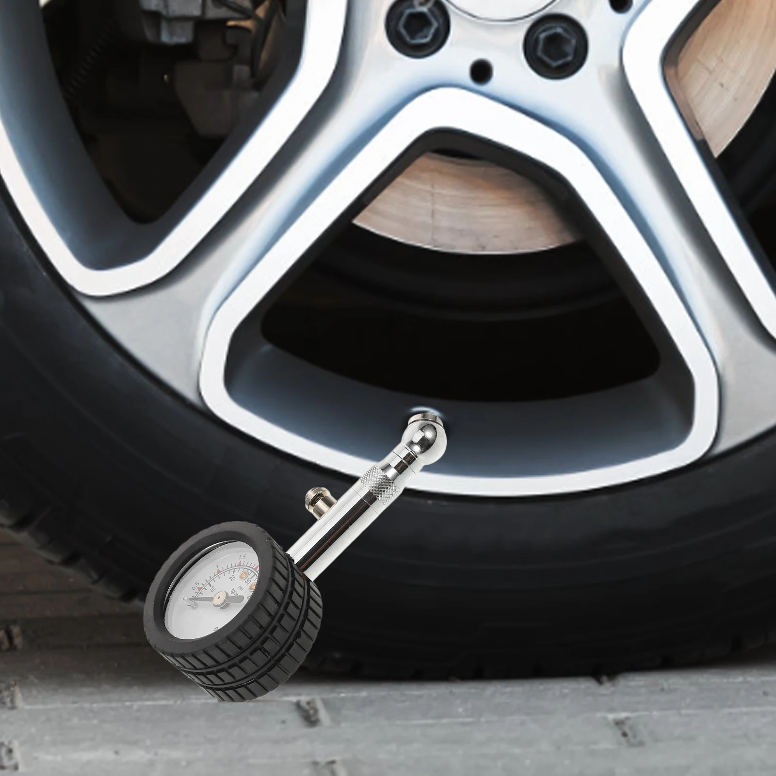 

1502A 60psi Tire Pressure Gauge Car Testing Device for Automobiles Motorcycles Portable Tyre Tester Vehicle Tire Meter High