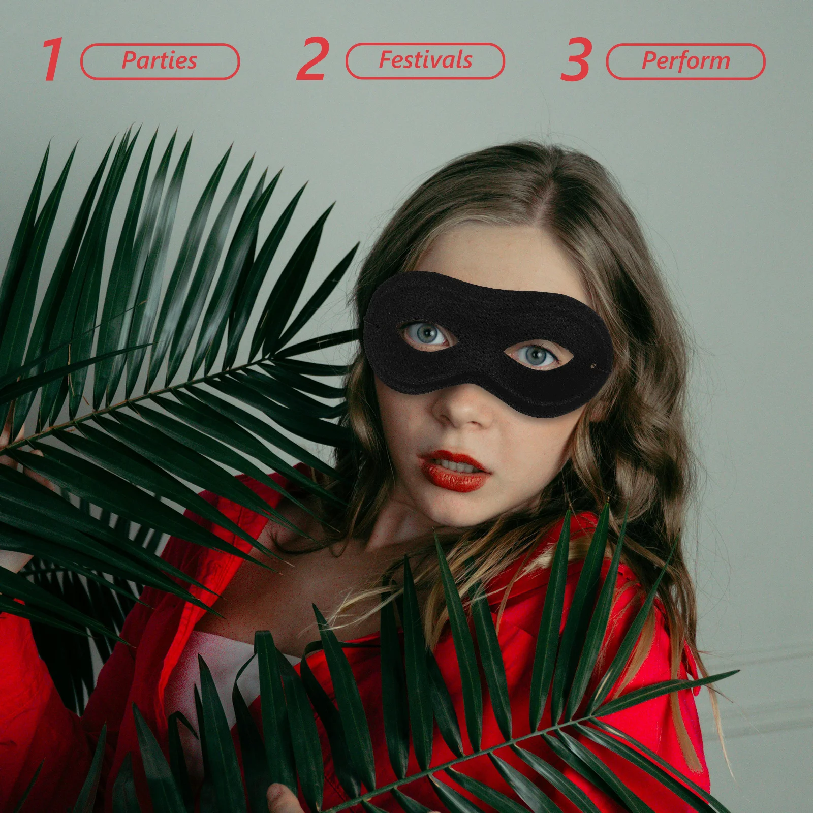 

2Pcs Black Masquerade Mask Half Face Comfortable Lightweight Fit for Adults Prom Carnival Eye Mask Party Accessories