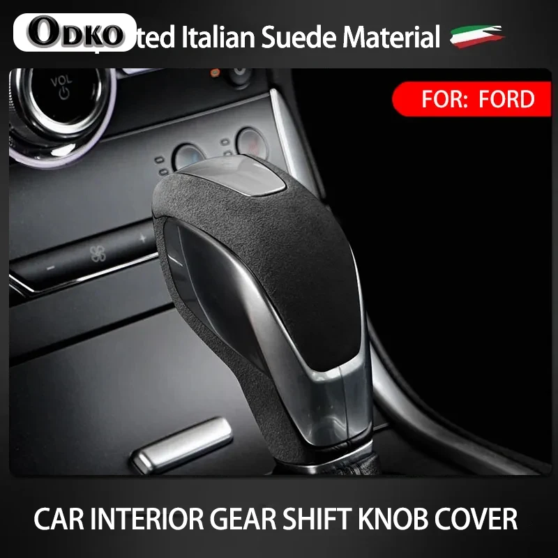 Para Ford Focus Edge Mondeo Kuga Escort Escape embellecedor de coche palanca de cambios Interior cubierta de perilla de cambio carcasa protectora