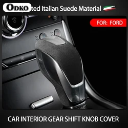 For Ford Focus Edge Mondeo Kuga Escort Escape Car Trim Interior Gear Lever Stick Shift Knob Cover Protective Shell