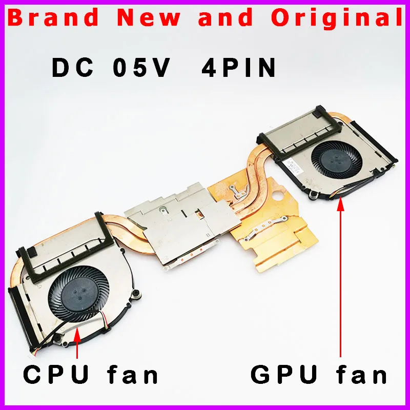 New CPU GPU Fan Cooler for Clevo V150 6-31-V15KN-102 EGC-82071S1-0AH EGC-79071S1-0AH  P.PSSA-7NK-240-GP2-B P.PSSA-7NK-230-GP2-B