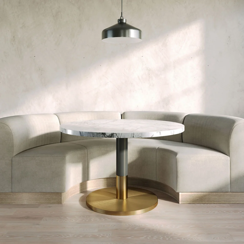 # L High End Customized Restaurant Booth Sofa Upholstery Velvet 1 2 3 Seater Curved Banquette Restaurant Furniture
