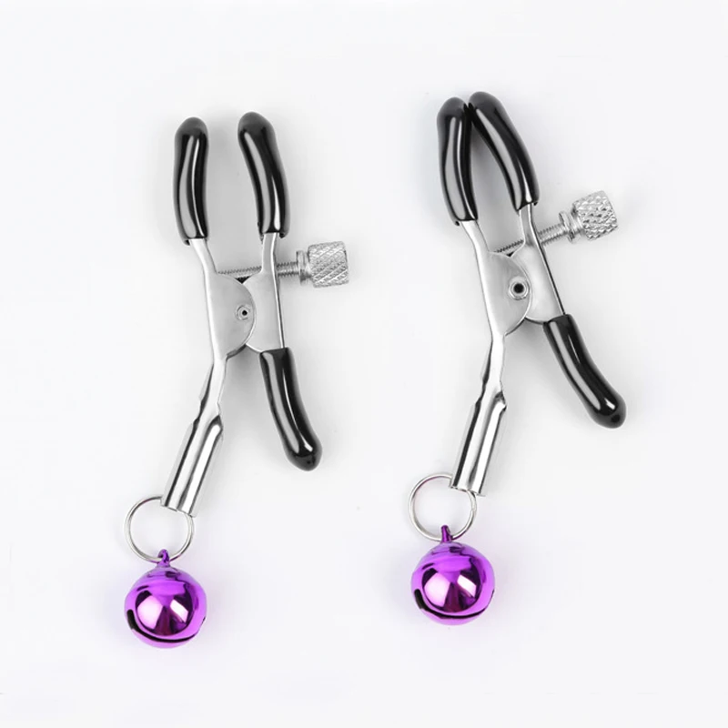 1 Pair Bdsm Nipple Clips Metal Bell Labia Clamp Fetish Slave Restraint Sex Toys For Woman Bdsm Toys Erotic Games Sex Shop