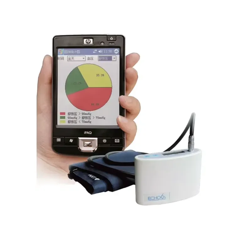 CE Certified Ambulatory Pressure Meter 24-Hour Portable Dynamic Sphygmomanometer Electric Pressure Collector
