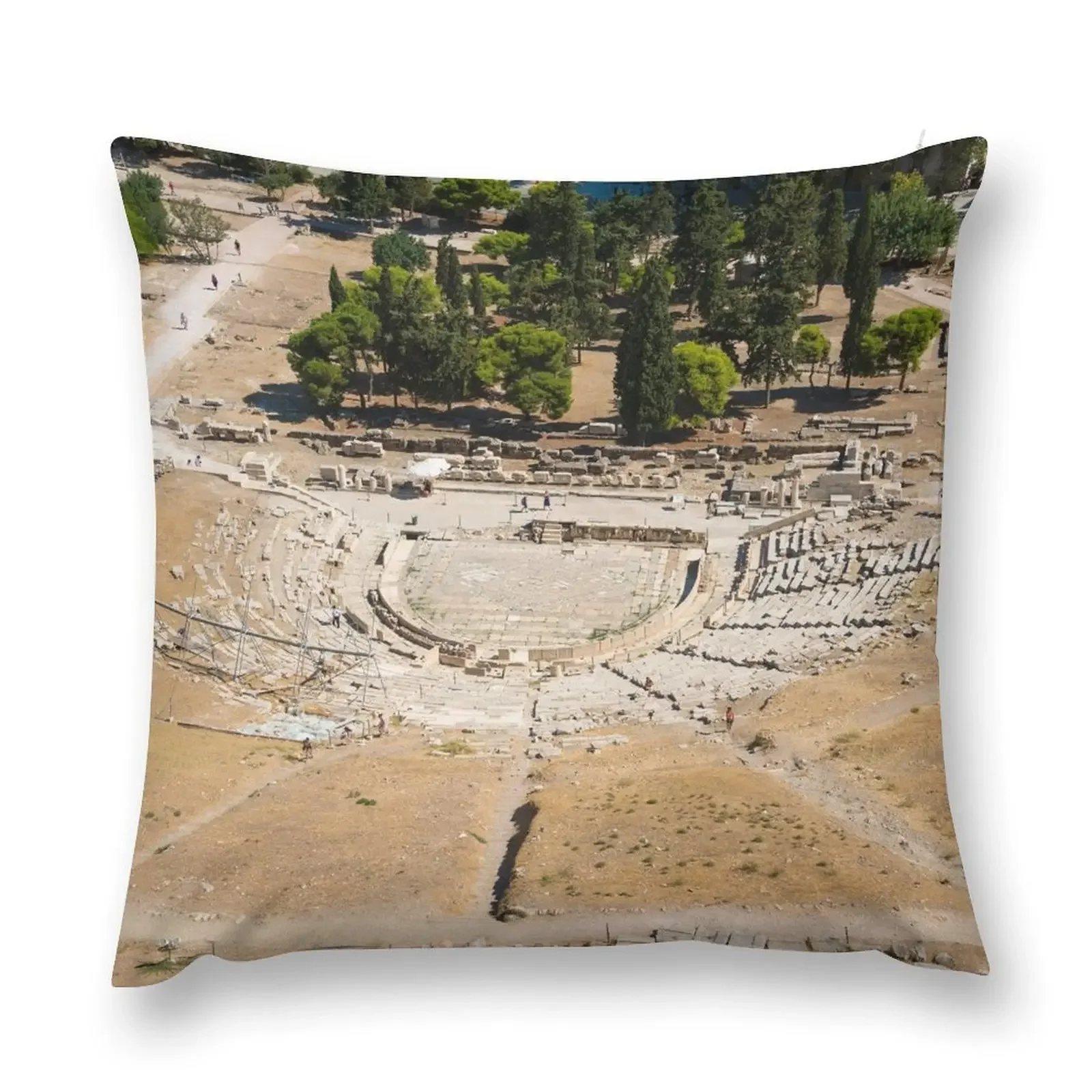 Theatre of Dionysus, Athens, Greece Throw Pillow Sofa Cushions Decorative Cushions For Luxury Sofa Room decorating items pillow