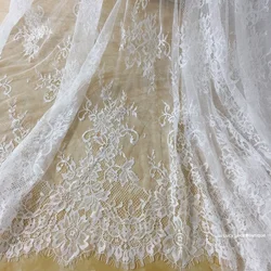 French Lace Special Price150CM Wide, 3Meters Long Off White Soft Thin Quality Eyelash Chantilly Lace Fabric