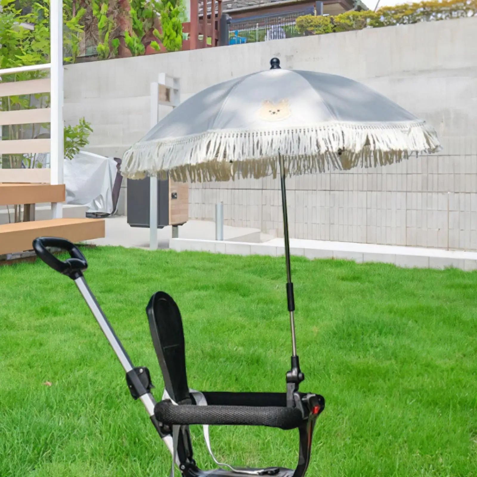 

Baby Stroller Parasol Clip on Modern Canopy Shade for Outdoor Travel Trolley