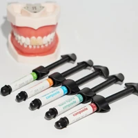 5 uds/Kit de resina compuesta Dental A1 A2 A3 A3.5 B1 resina Hybird resistente a la luz Material de relleno Dental de resina compuesta 4g