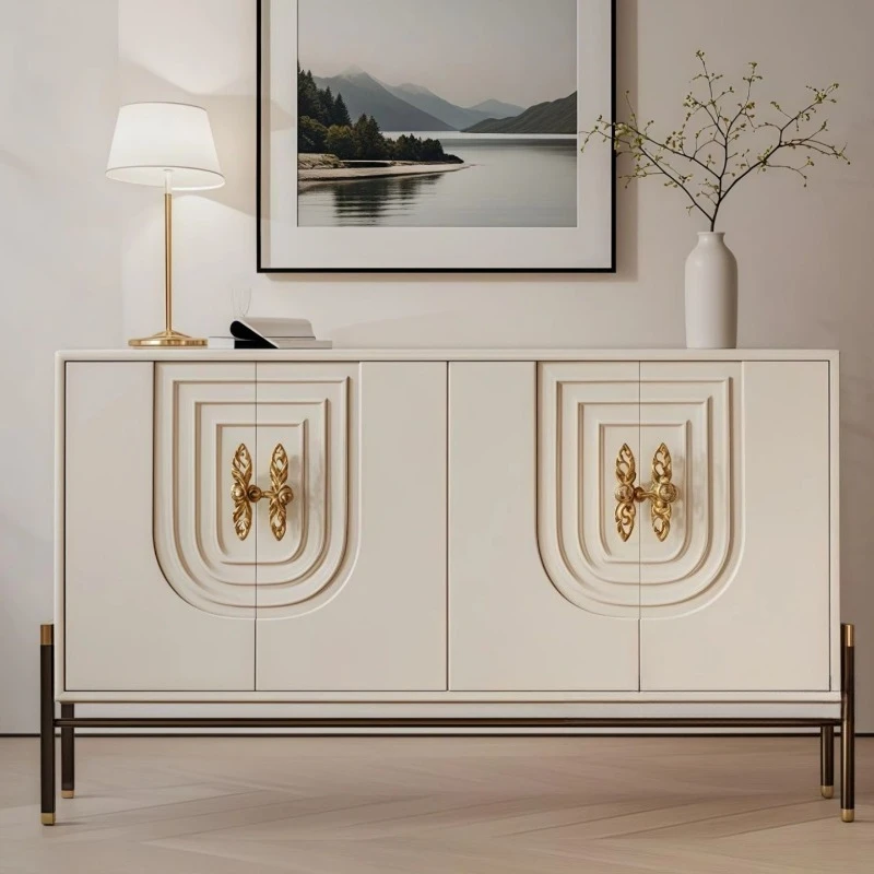 Simple art surprise quiet wind dining side cabinet, storage storage personalized locker, Italian minimalist paint porch cabinet