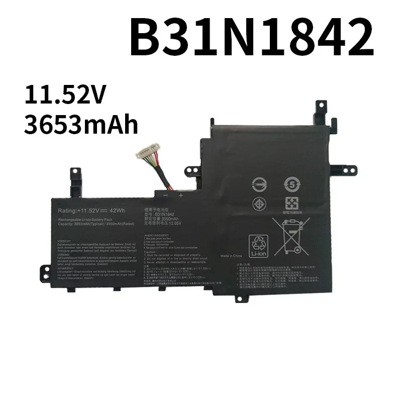 【توصيل سريع】بطارية كمبيوتر محمول B31N1842 جديدة متوافقة مع سلسلة Asus VivoBook S15 S5500F V5050E V5100E M5100U S531FA-BQ028T