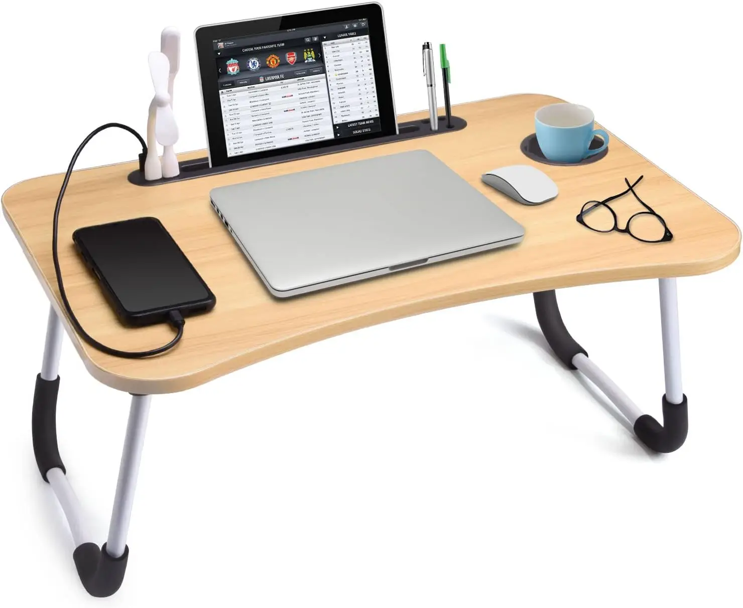 

Laptop Desk Foldable Bed Table Folding Breakfast Tray Portable Lap Standing Desk Notebook Stand Reading Holder