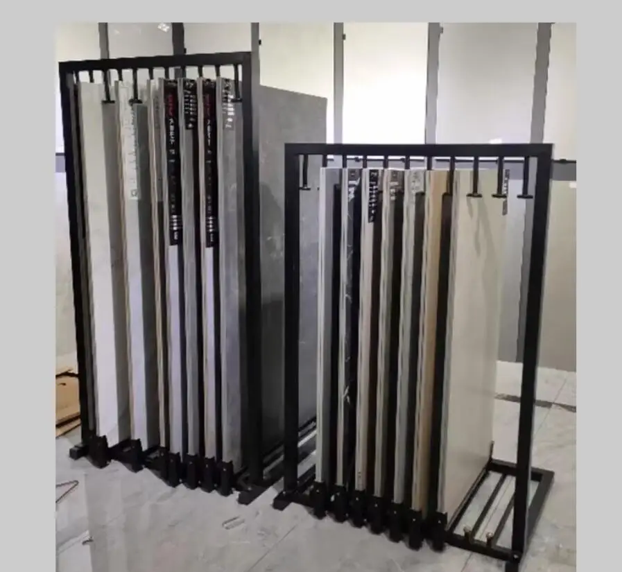 Ceramic tile display rack, rock slab pull-out rack, large slab pull-out cabinet, floor standing marble sliding display rack