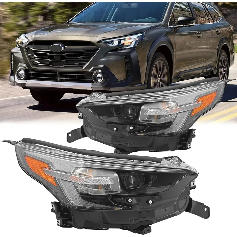 

1pcs LED Headlights Assembly for 2023-2025 Subaru Legacy/Outback W/AFS Black Housing Clear Lens Headlamps Assembly