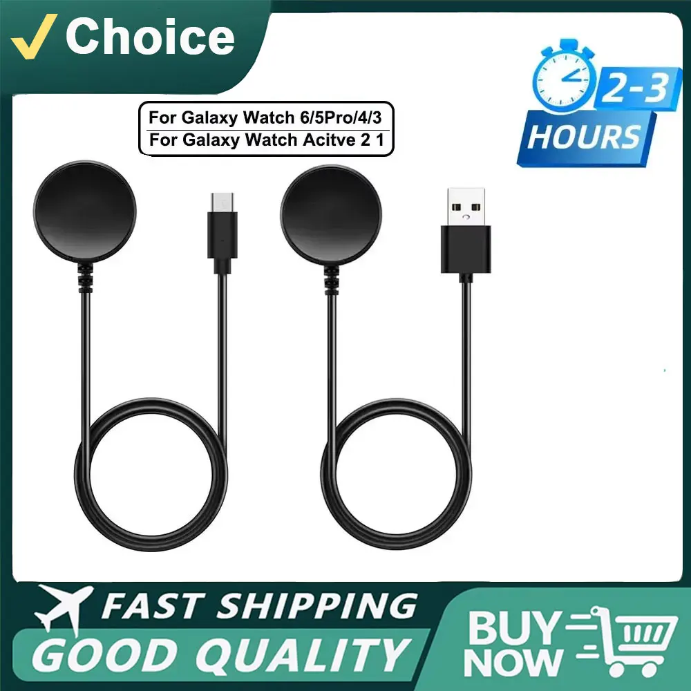 ﻿PD USB Watch Wireless Charger For Samsung Galaxy Watch 7/6/6 Classic/5/5 Pro/4/4 Classic USB-C Smart Watch Chargers Accessories