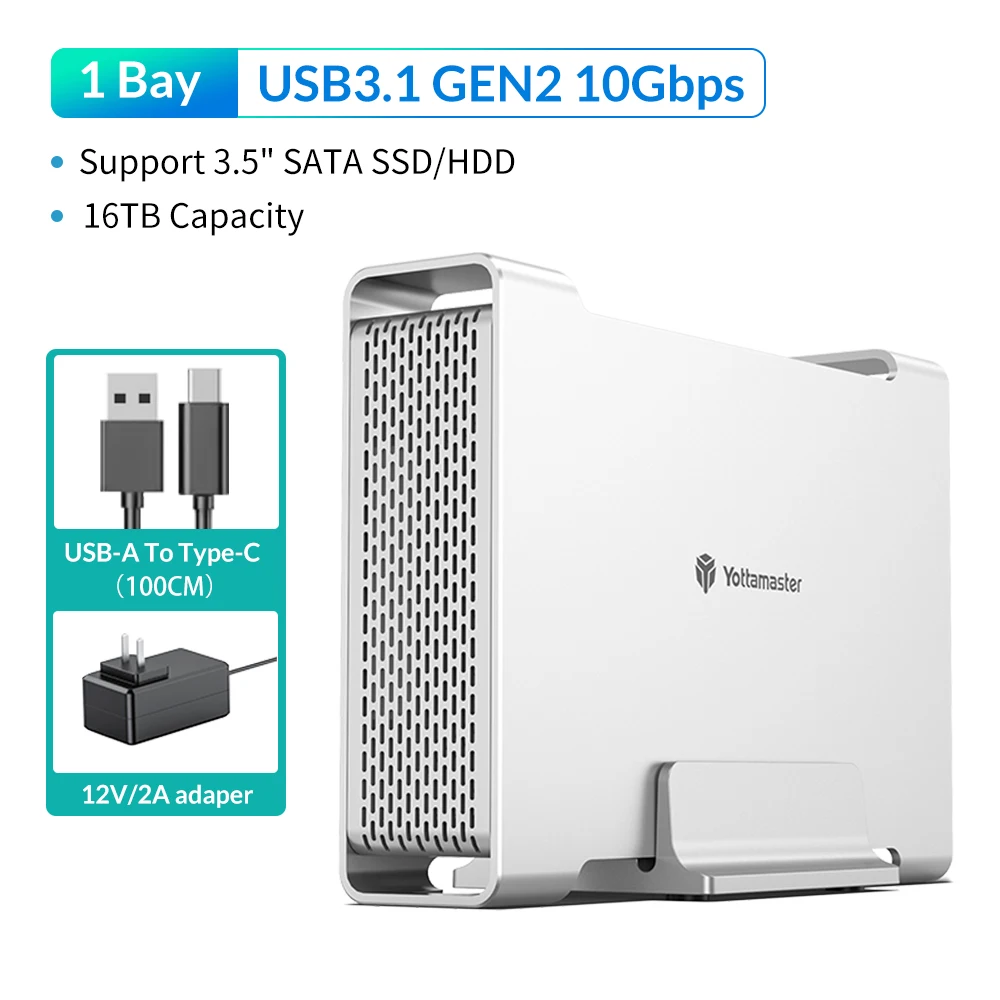 Yottamaster HOT 2.5 インチハードドライブエンクロージャ HDD SSD