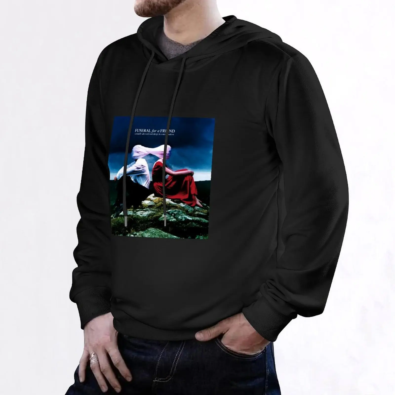 Funeral for a Friend - Casually Dressed & Deep in Conversation (Original v3) Hoodie men wear men clothes blouse oversized hoodie