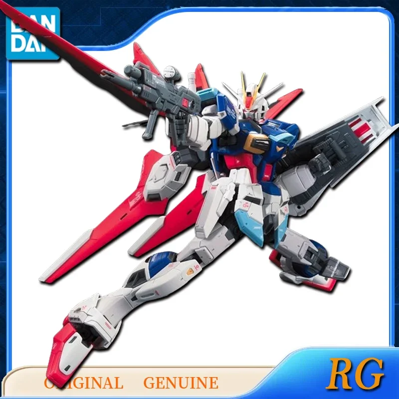 Bandai Original Genuine RG FORCE IMPULSE GUNDAM Anime Action Figures Toys for Kids Gift Assembly Model Ornaments