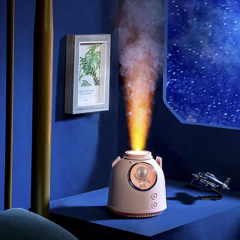 

USB Mini Humidifier Air Humidifier Creative Astronaut Re-entry Capsule Space Capsule Styling Humidifier with Night Light