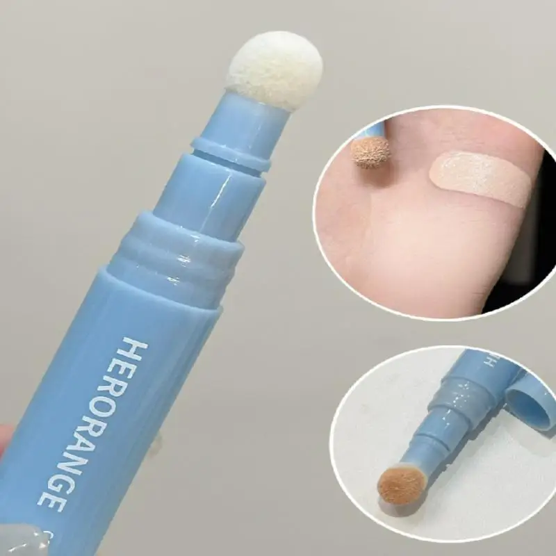 HERORANGE Pluche Hoofd Concealer Pen Detail Bedekkende Donkere Kringen Zelfs Huidskleur Verhelderende Olie Controle Foundation Gezicht Holding