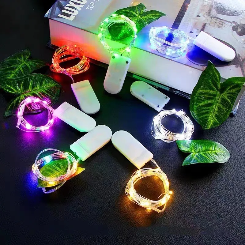 10 pcs LED Light String Copper Wire Waterproof DIY Fairy Holiday Lights Birthday Party Wedding Christmas Wreath Decoration