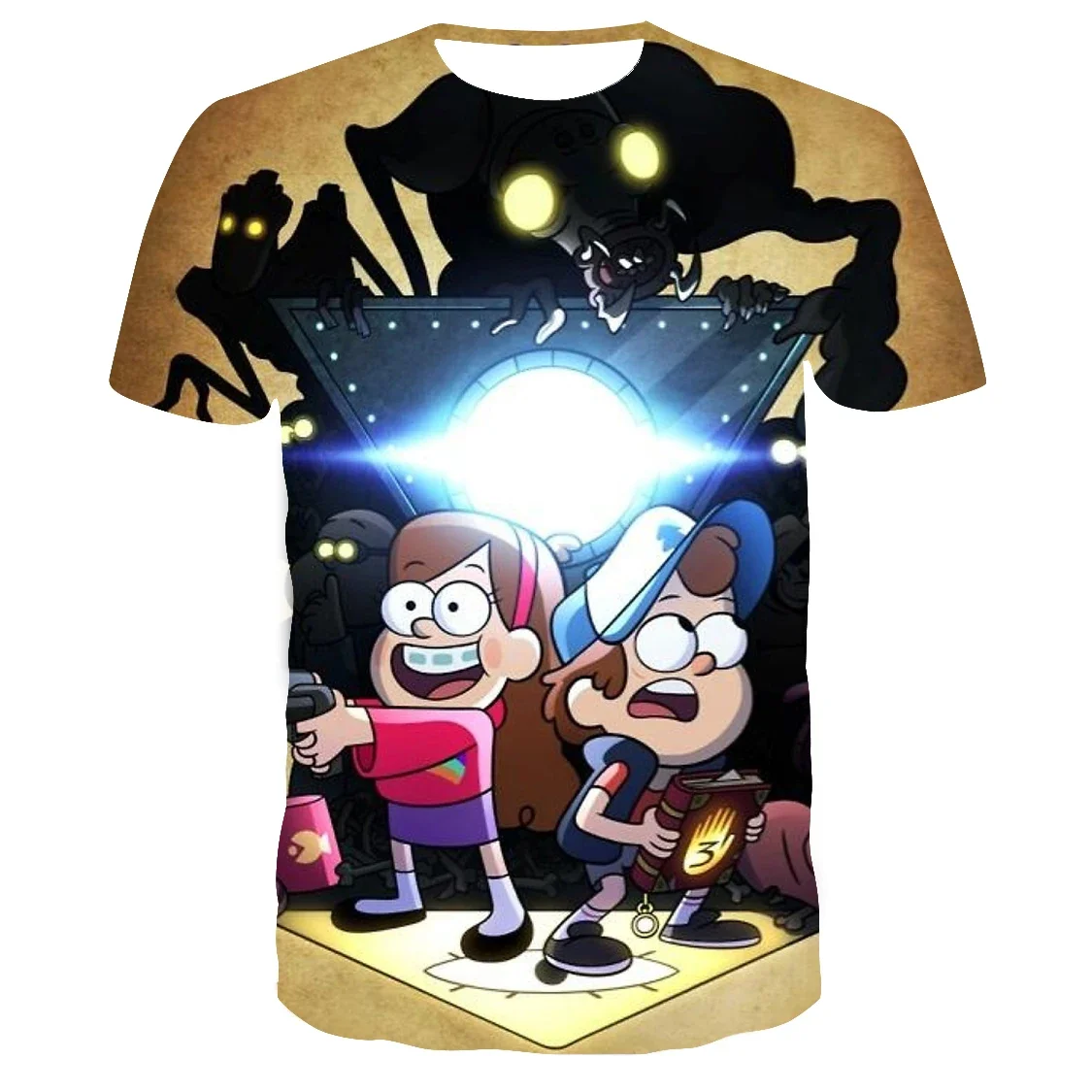 Camisetas Disney Gravity Falls, camisetas para niños, nuevas camisetas de verano, camisetas casuales de dibujos animados de manga corta para niños