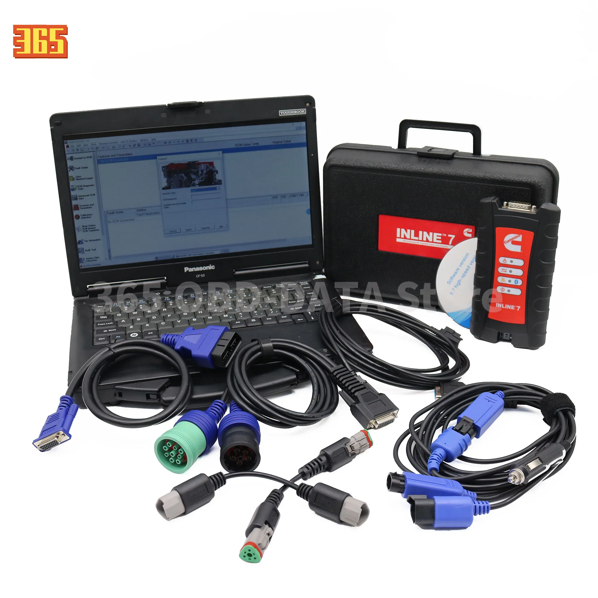 for Cummins Inline 7 Data Link Diesel Truck Diagnostic Tool 5572620 5299899 INLINE7 (Tool with 9.0 Software)