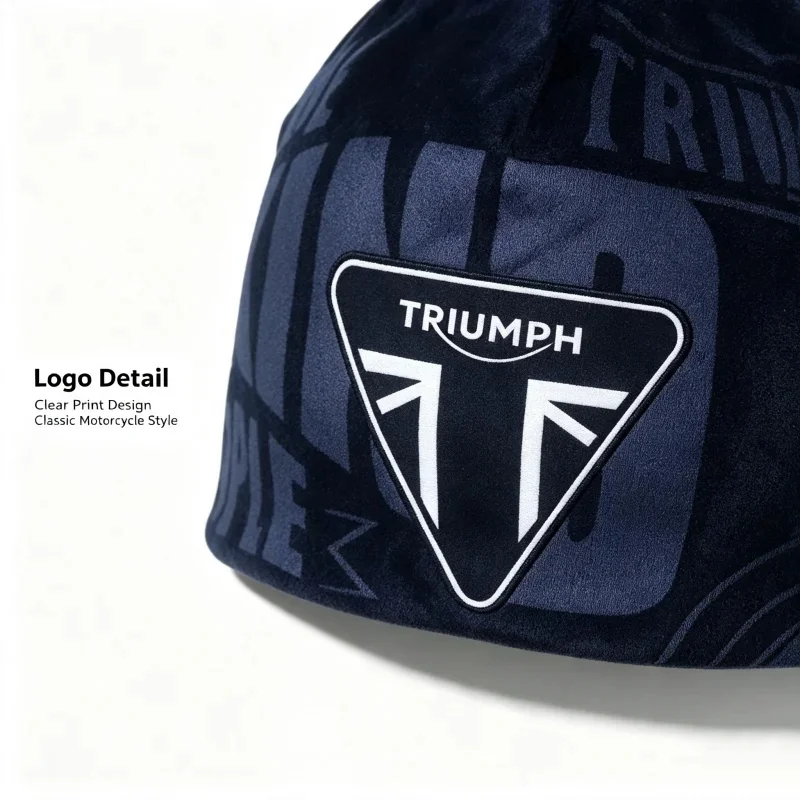 For Triumph Tiger Sport Street Triple Trident Motorcycle Unisex Winter Warm Knitted Hat Adult Fashion Bonnet Hats For Men Women