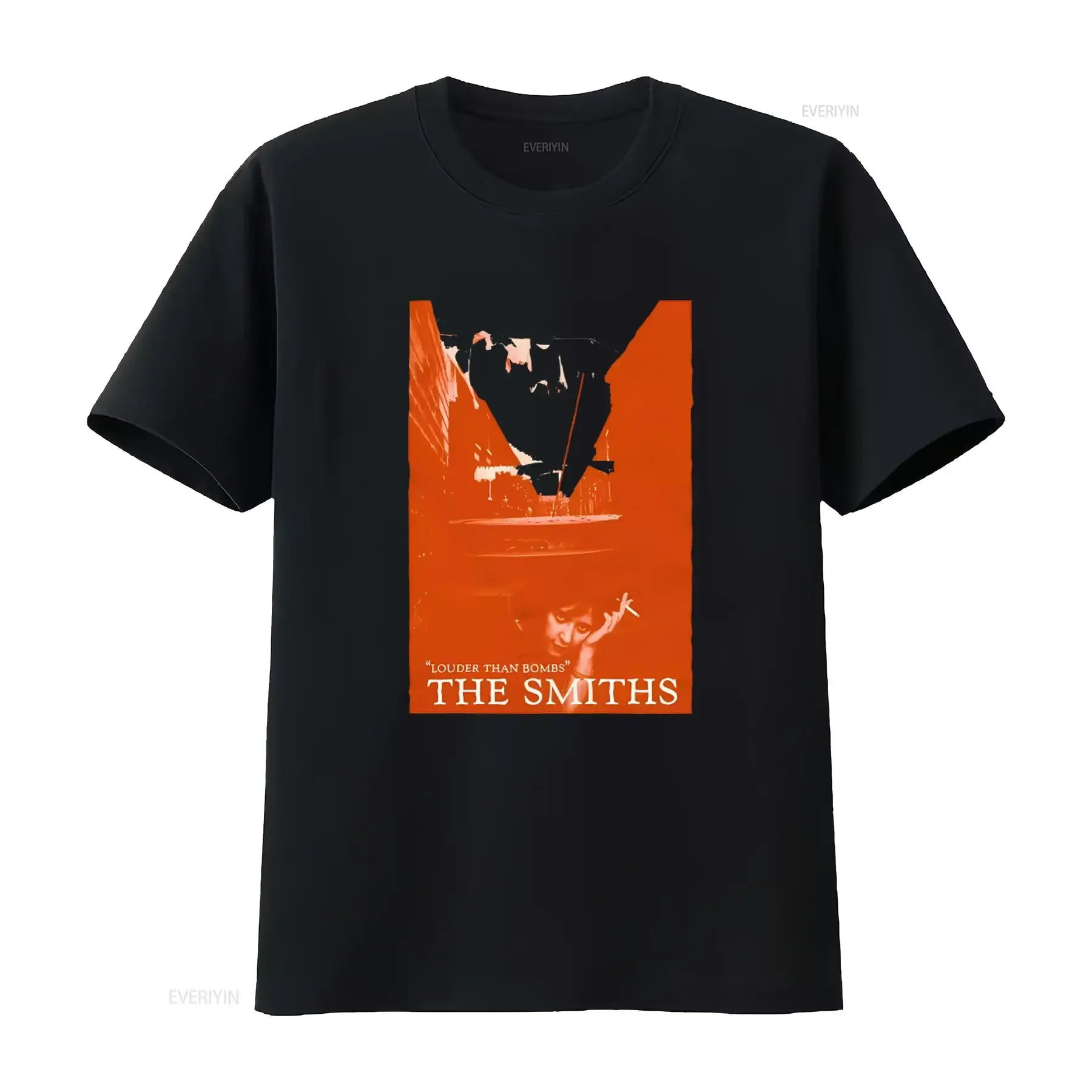 The Smiths Louder Than Bombs 1987 Promo Organic T Shirt vintage Washed Comfortable graphic Top For Everyday Wear Slightly