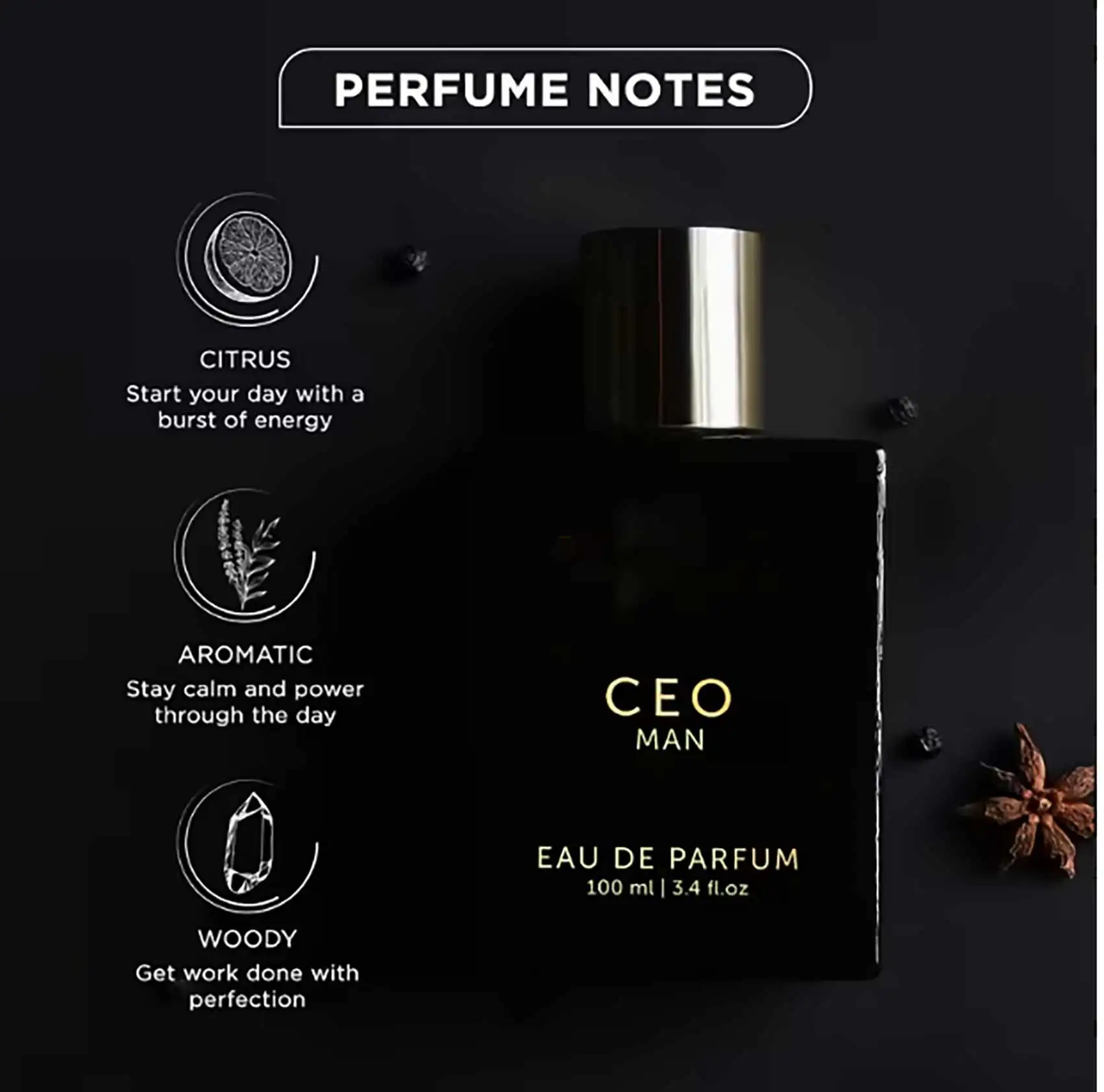

CEO Men's perfume - Persistent Fragrance Men's Gulong perfume, wood citrus flavor, 3.38 liquid ounces,perfect gift