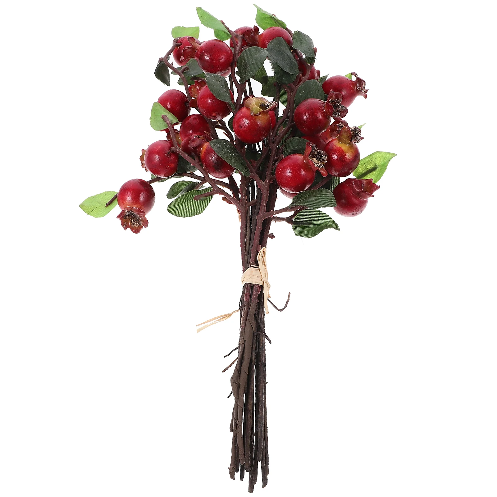 

Artificial Rosehip Berries Shiny Glazed Finish Plants for Christmas Home Office Bedroom Decor Floral Accessories Holly Picks