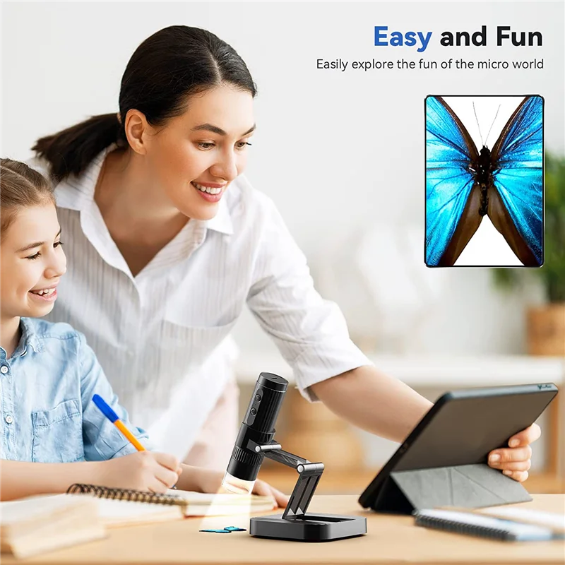 Draadloze Digitale Microscoop 1000X 1080P HD WiFi Draagbare Handheld USB Mini Microscoop Camera Vergrootglas voor Smartphone