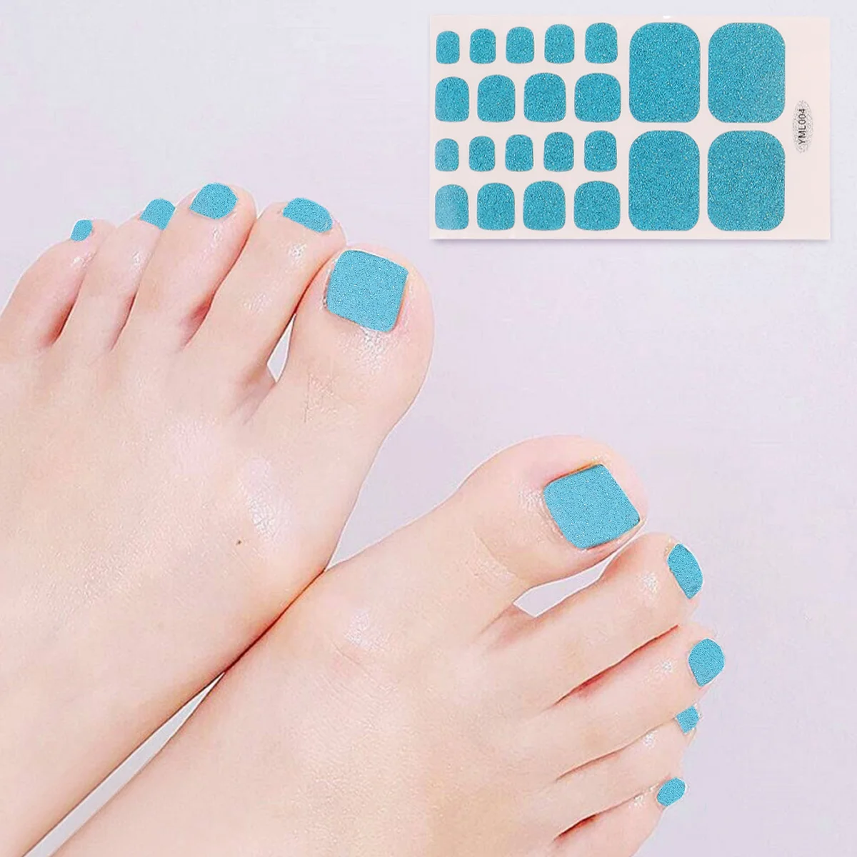 

1pc Toenail Stickers For Women Girls Toe Nail Art Decals Decorative Manicure Design Nail File Included Toenail Decor Ornament