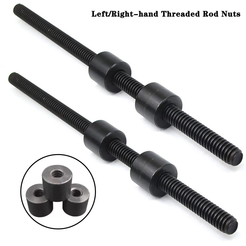 1pcs T10x2 T12x3 T14x3 T16x4~T40x6 45 # Steel Cylindrical Nut Trapezoidal Screw Right/left Threaded Screw Support Nut CNC Parts