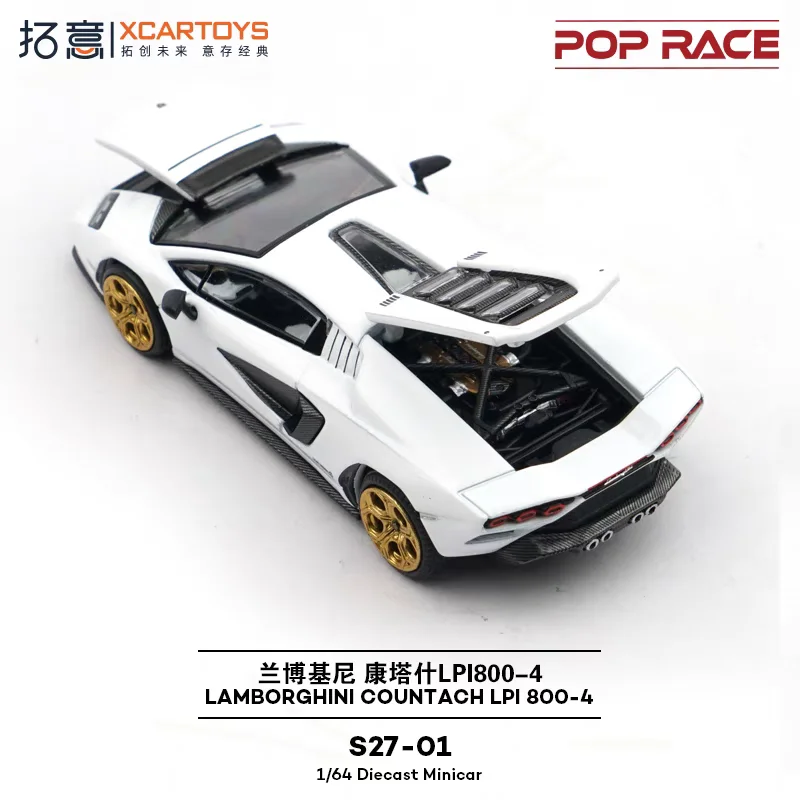 XCARTOYS PopRACE 1/64 Lambokeini Contash LPI800-4 model samochodu ze stopu metalu, zabawka dla chłopców, kolekcjonerski ornament dla dorosłych.
