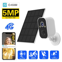 5MP WiFi Camera Security Protection Built In Battery/Solar Outdoor PIR Motion Detection Smart CCTV Video Surveillance Camcorder