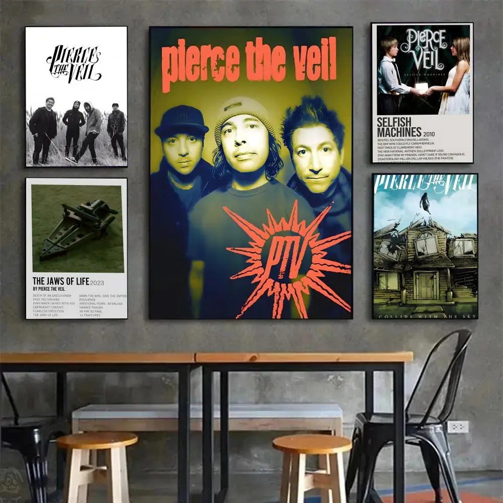 Pierce The Veil Band Collide With The Sky Poster Poster Painting Wall Art Mural for Living Room Home Decor and Gifts