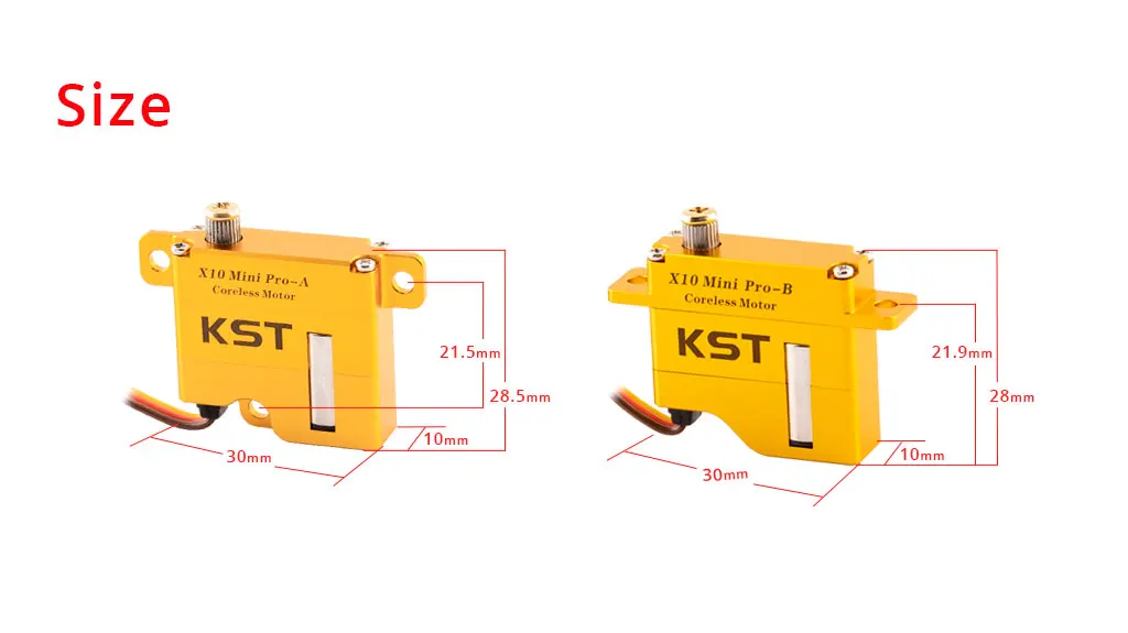 KST X10 Mini Pro 8.0Kgf.cm 0.08sek Digitaler Metallgetriebe-Servo für Wettkampfgleiter und Großmodellgleiter – Detail 8
