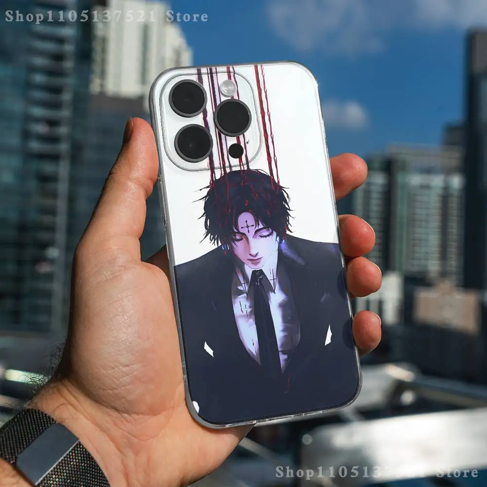 C-Chrollo L-Lucilfer iPhoneケース iPhone 17,16,15,14,13,12,11 Pro,Max,Plus,X,XS,XR,SE4,E Mini対応 透明 ソフトカバー