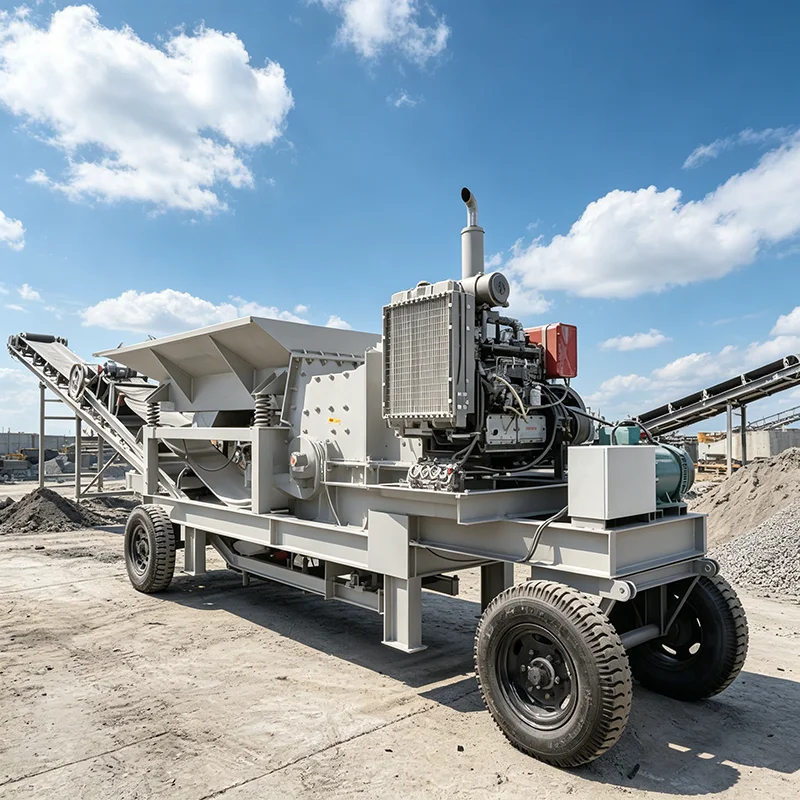 Hot-selling mobile stone crusher used for gold mining, quarry stone processing, and sand making plants