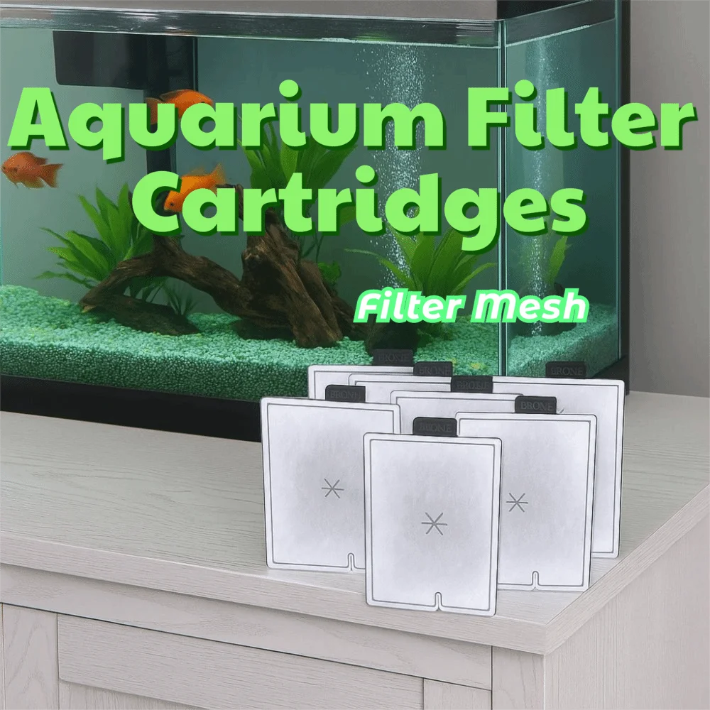 

3pcs Thickened Aquarium Filter Cartridges Rectangular White Activated Carbon Filter High Efficiency Replacement Filter