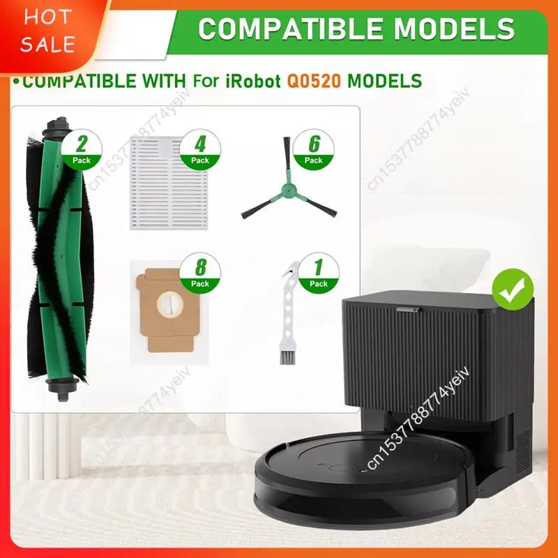 قطع غيار مجموعة ملحقات المكنسة الكهربائية الروبوتية الأساسية لـ Irobot Roomba 2 Q0520 A62X