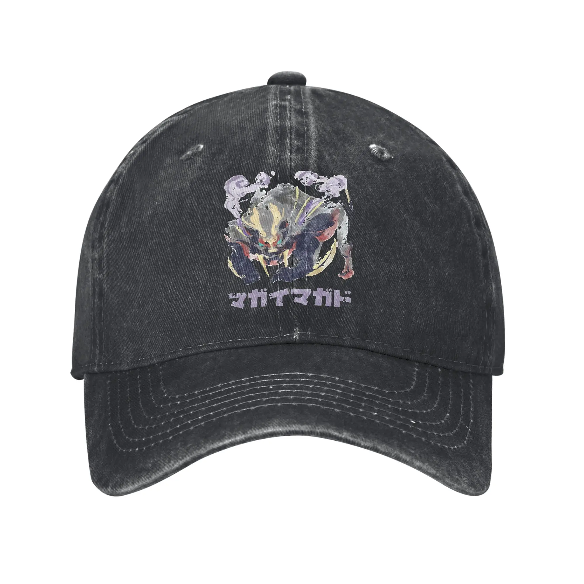 Monster Hunter Rise Magnamalo Kanji Icon Print Caps For Unisex Cotton  Trucker Hat Daily Headwear Baseball Cap Adjustable