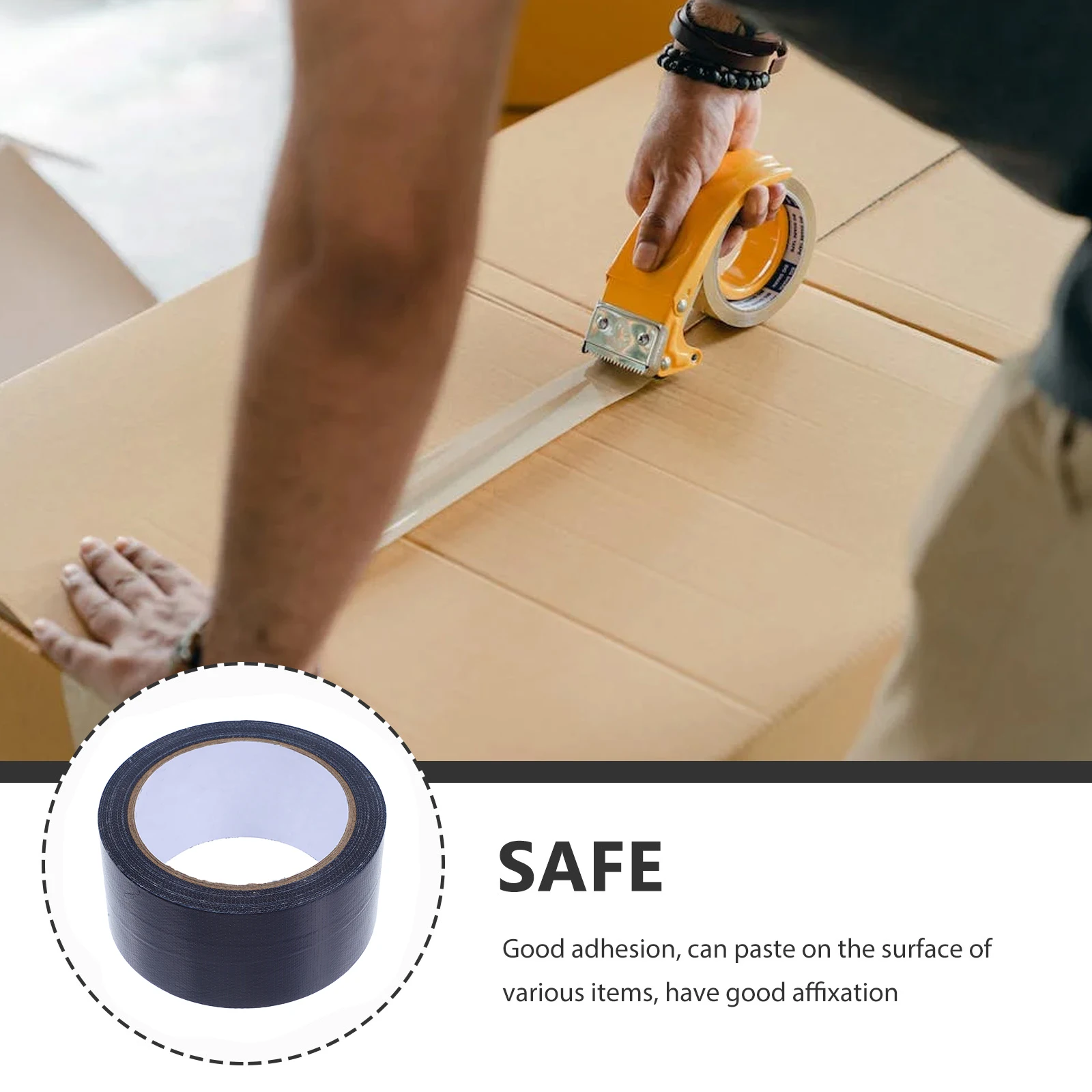 Duct Tape Mastic Electrical Waterproof Outdoor Color Cloth Fabric Adhesive Black